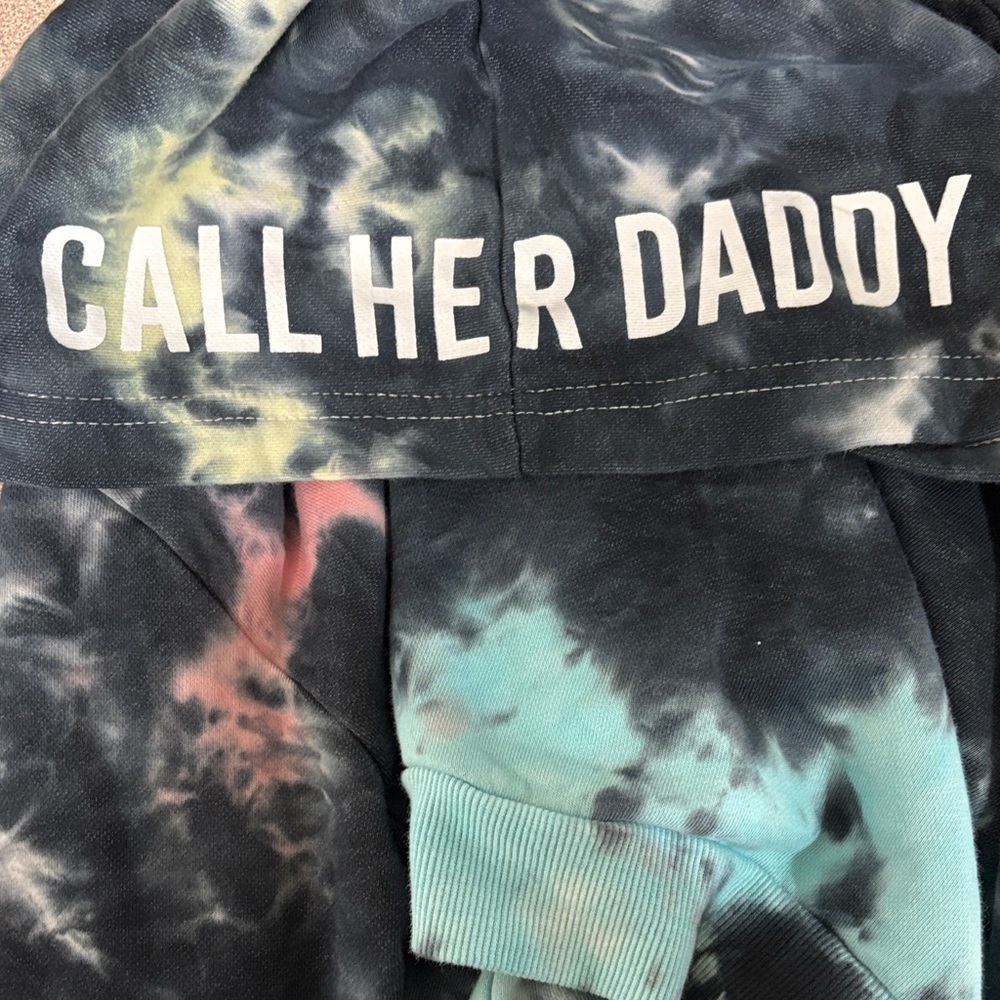 Barstool Sports Call her Daddy Tie-Dye Cropped Hoodie Size XL - Picture 11 of 14
